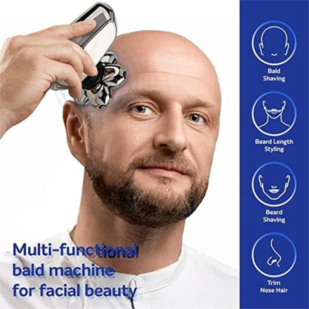 5-in-1 Men's Grooming Kit Waterproof and Rechargeable Electric Shavers - Picture 3 of 7